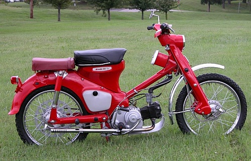 1962 C105 honda motorbike #4